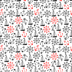 Seamless marine pattern