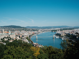 view from the observation deck to Budapest