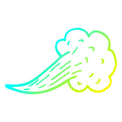 cold gradient line drawing cartoon expression bubble