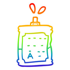 rainbow gradient line drawing cartoon blood bags