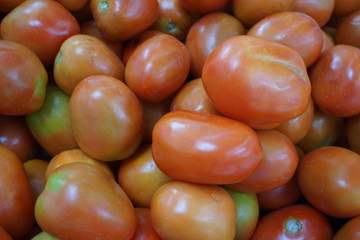 Fresh tomato in the vegetable market