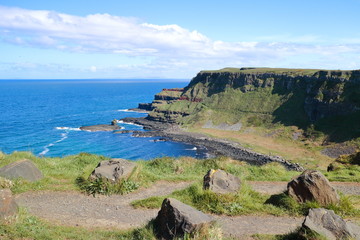 Beautiful Irish cliffs overlooking the sea