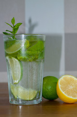 Mojito cocktail on the table