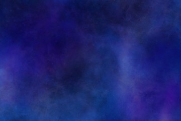 Abstract space background - blue tones, nebula, cosmos. Place for text.