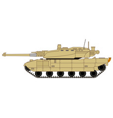 Fototapeta premium American battle tank. Abrams tank. Army tank. Vector illustration.