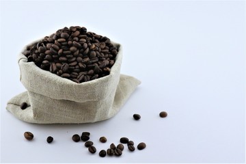 Fototapeta na wymiar whole bean coffee