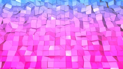 3d surface as 3d low poly abstract geometric background with modern gradient colors, red blue violet 26