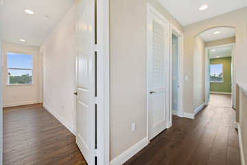 interior hallway in vacant new construction 