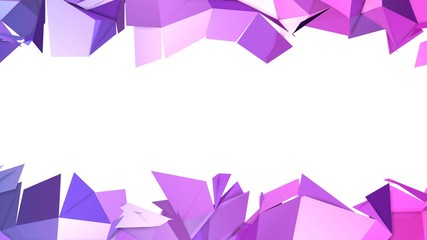 3d surface as 3d low poly abstract geometric background with modern gradient colors, red blue violet 62