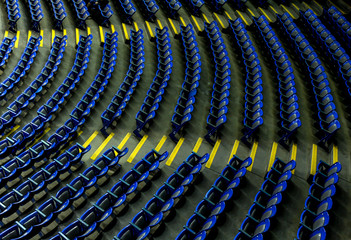 Fototapeta premium rows of seats in stadium