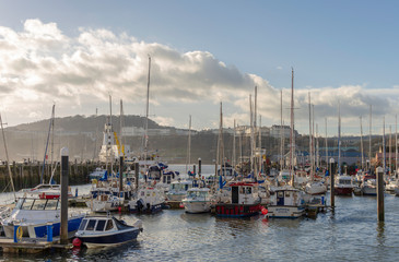 Marina and harbour at Scarborough in Yorkshire.