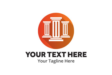 law logo unique simple logo creative design in flat style with color . justice logo creative simple logo for lawyer identity and business