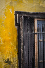 ancient doors, buildings and windows on the historical streets of Athens