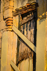 ancient doors, buildings and windows on the historical streets of Athens