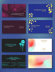 Fototapeta premium Set of business cards. Different design, modern