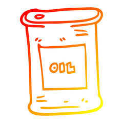 warm gradient line drawing cartoon motor oil