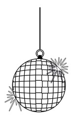 Fototapeta premium Ball of disco vector illustrator