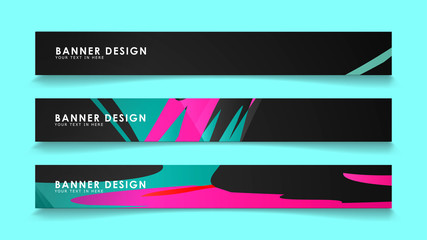 Simple abstract geometric banners with simple geometric banner spray vector banners .design illustration