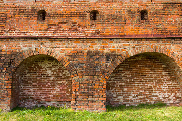 Fototapeta na wymiar Medieval fortress wall.