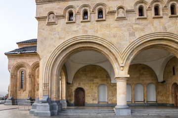 Fototapeta na wymiar Tbilisi Cathedral church architecture, Georgia