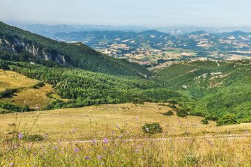 Landscape near Fabriano. Italy - obrazy, fototapety, plakaty