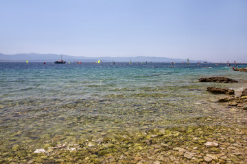Croatia, Brac island sea water in summer