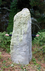 Who's behind the standing stone