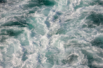 Foam waves blue sea water texture