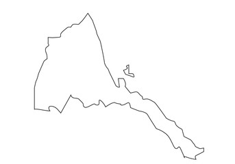 political map of eritrea country