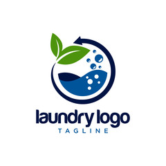 Laundry Logo Images Stock Vector