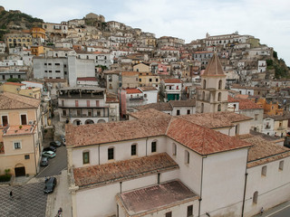 Panoramic view of Tursi in Basilicata region, Italy