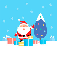 Santa Claus sprigged gift