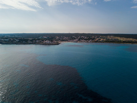 Playa de Punta Prima en Menorca (Islas Baleares)
