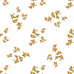 Flower geometric pattern.Yellow abstract geometric flower. Simple colorful surface design