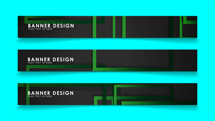 Obraz premium Abstract geometric and rectangular pattern banners with green gradients. Vector Illustration. Eps 10