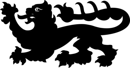 Heraldic lion