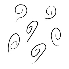 Spiral and Lines. a spiral curve, shape, or pattern