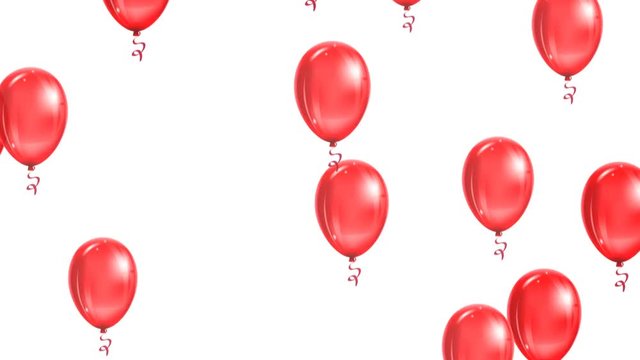 Colorful party balloons looped version