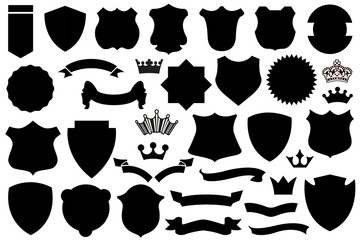 Black Shields Set, shield pattern