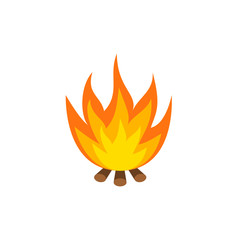Camping fire icon