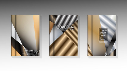 Set Cover design Triangle background abstract with neutrals colors