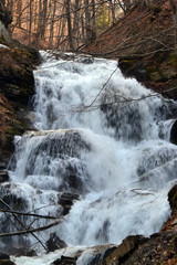 Waterfall green forest river stream landscape