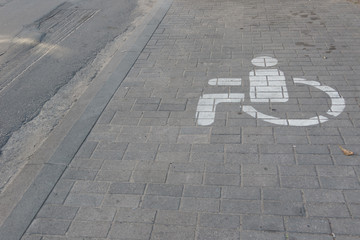 Fototapeta premium disabled parking