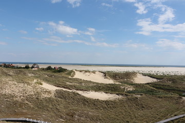 Blick über den Strand bei Wittdün auf der Nordseeinsel Amrum