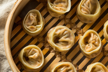 Homemade Korean Kimchi Dumplings