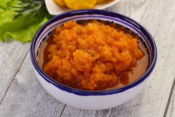 Zucchini squash caviar