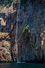 Wild waterfall near the sea in Antalya