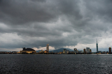 Naklejka premium 후쿠오카야경