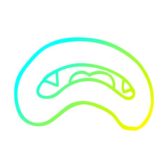 cold gradient line drawing cartoon vampire mouth