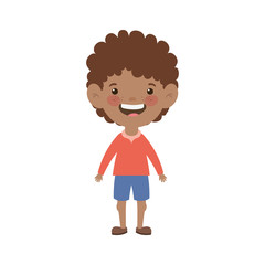 baby boy standing smiling on white background
